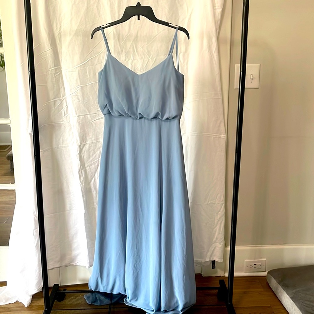 Dusty blue dress